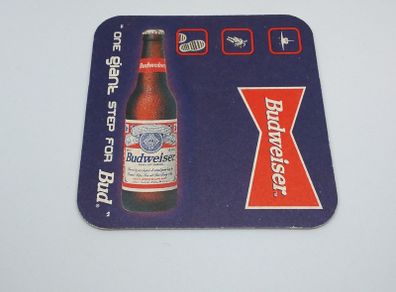 Budweiser : One Giant Step For Bud - Beer Mat/Coaster