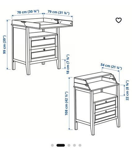 IKEA sundvik changing table