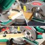 BRAND NEW Miter Saw 1500W HYCHIKA Woodworking Electric Saw 230mm Cutting Width with Cutting Edges Laser Quick Adjustment Table Saw Tools Image 7