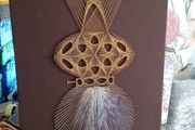 Large Mid-Century String Art
