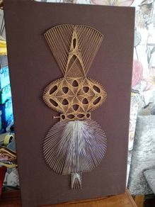 Large Mid-Century String Art