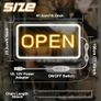 16"x 9" Adjustable Brightness Open Signs for Business, Ultra Bright Lighted Sign Open Powered by USB with ON/OFF, Electric Light up Sign for Stores, Restaurants, Retail Shops, Bar (Horizontal) Image 2