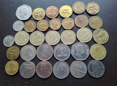A Lot of 265 grams coins from Tanzania (1966-2019)