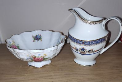 Vintage Royal Doulton Milk Jug & Queen's Sugar Bowl
