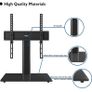 Universal Table Top Pedestal TV Stand with Bracket for 26-55 Inch LCD/LED/Plasma TVs-Height Adjustable TV stand with 8mm Tempered Glass Base & Cable Management-Holds 40 KG & Max.VESA 400x400mm (FREE POSTAGE) Image 4