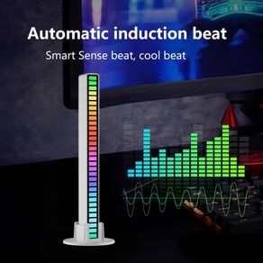 RGB Voice Control Synchronous Rhythm Light Internet Popular Colorful Music Ambient Light Car Desktop Induction Creative Led Pick