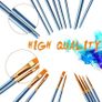 3 Pack Paint Brush Set, 30 pcs Nylon Hair Brushes for Acrylic Oil Watercolor Painting Artist Professional Painting Kits Image 5