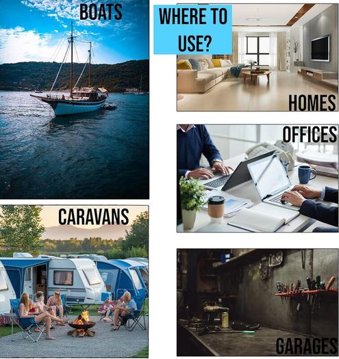 Dehumidifier Tubs 500ml Pack of 20 Moisture Absorber Condensation Remover for Damp, Mould, Moisture in Home, Kitchen, Wardrobe, Bedroom, Caravan, Office, Garage, Bathroom, Blue