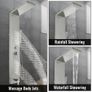 5 in 1 Shower Tower Panel fashion Stainless Steel with shower screen Bathroom electric shower (FREE SHIPPING) Image 4