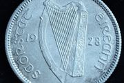 Ireland - 1928 - Shilling - Silver - Bull - KM.6 - [2714]