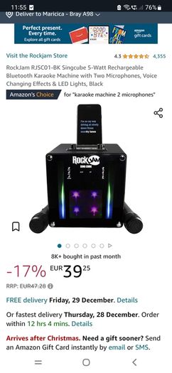 Rock Jam singing cube