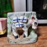 2 donkey ornaments and a basket Image 2