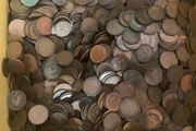 Great Britain 1d Penny Coins 1 kg Euro 20 1800-1968