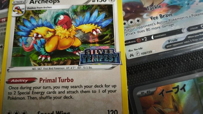 Archeops ! Silver Tempest Stamp Promo ! 2022 ! Pokemon Card !
