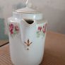 Vintage Art Deco Style Floral Porcelain Coffee Pot Image 2