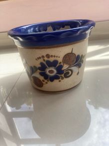 Vintage 60's/70's Mexican Stoneware Planter
