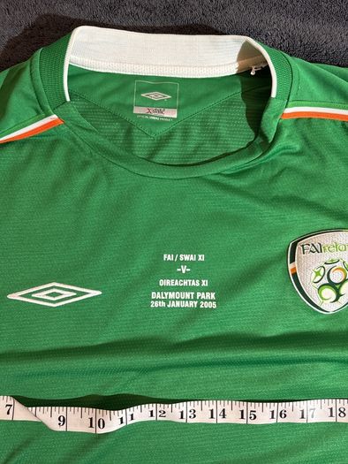 Ireland soccer Jersey FAI selection v Oireachtas selection