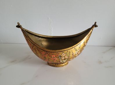 Antique indian boat kashkul bowl