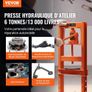 Hydraulic Shop Press 6 Ton with Press Plates H-Frame Benchtop Press Stand Image 2
