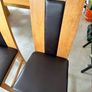 Solid Oak Dining Table and 6 Chairs Image 6