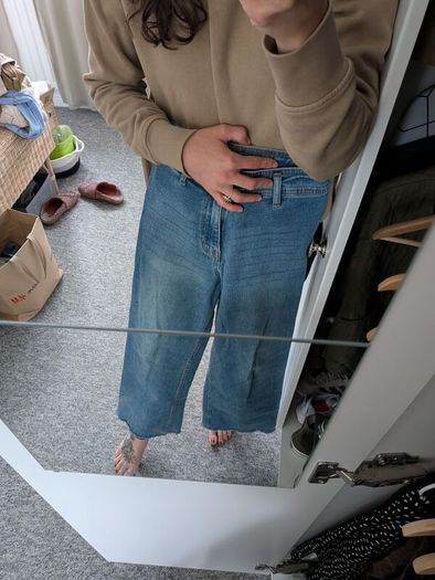 High Rise Marine Jeans (UK6)