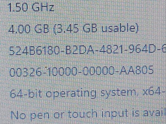 HP 15.6 inch Laptop, Model HP 255 G3 Rev 21F7-100, AMD A4-5000 APU with Radeon HD Graphics, 1.5GHz, 4GB Ram, 500GB Hdd, Windows 10, Microsoft Edge, Chrome and VLC