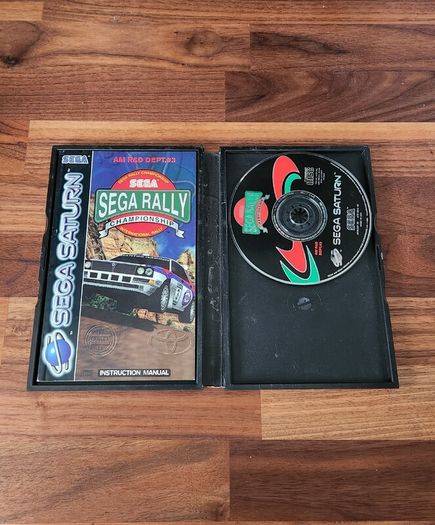 Sega Rally Sega Saturn + Sega Saturn - Arcade Racer Steering Wheel