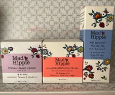 mad hippie triple c night cream, mad hippie microdermabrasion facial and mad hippie antioxidant facial oil
