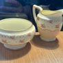 Vintage Royal Doulton Minuet China Creamer and Sugar Bowl Set Image 2