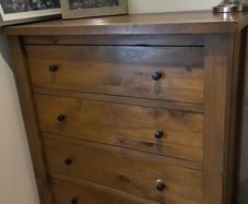 COMPLETE Bedroom Suite.  Solid Wood Dark Pine