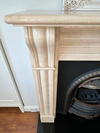 Marble fireplace