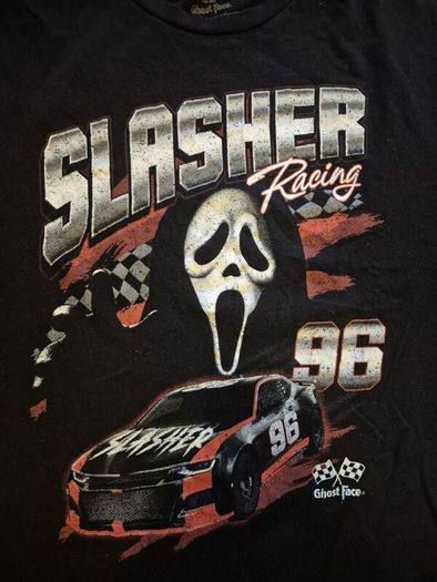 Ghostface Slasher Racing 96 SCREAM Halloween Horror T Shirt Mens MEDIUM