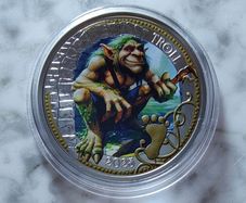 Austria 3 Euro Base Metals Uncirculated Coin 2025 - The Troll - Mythical Creatures