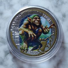 Austria 3 Euro Base Metals Uncirculated Coin 2025 - The Troll - Mythical Creatures