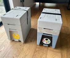 2 x Polystyrene nuc boxes for national frames