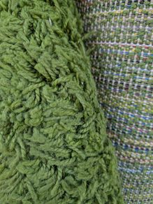 Green rug - IKEA hampen