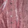 Pink Satin Lace Up Corset Top Image 2