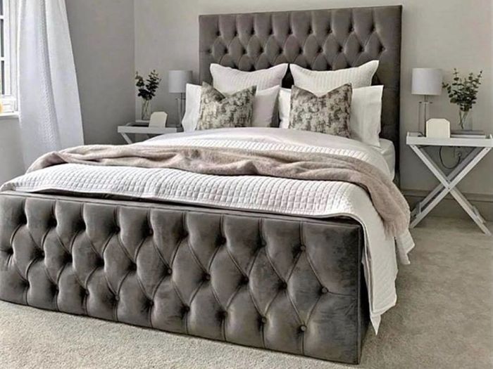 New Monaco Double & King Size Bed Frame With Mattress Opt