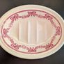 Vintage Masons Crabtree Evelyn Pink Ribbon Bow Ceramic Soap Dish Ironstone Image 3