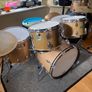 Vintage 1970s Ludwig Champagne Sparkle 4-piece drum kit Image 2