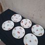 6 vintage vegetables sides plates postage possible Image 3