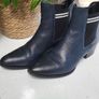 TOMMY HILFIGER Navy pointed ankle boots Sz 40 (Fit 7UK) - Rrp 180 (New) Image 8
