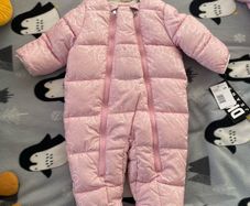 DKNY Baby Girls Snowsuit - Soft Fleece Lined Hooded