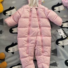 DKNY Baby Girls Snowsuit - Soft Fleece Lined Hooded