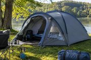 4 Person Dome Camping Tent With Porch Groundsheet And Windows Waterproof 3000mm
