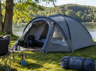 main image for ad 4 Person Dome Camping Tent With Porch Groundsheet And Windows Waterproof 3000mm