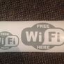 Free wifi restaurant / shop stickers Image 3