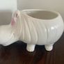 Vintage large ceramic hippo planter Image 3