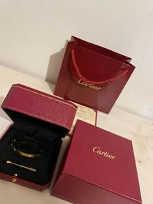 Cartier love bangle bracelet 18k gold