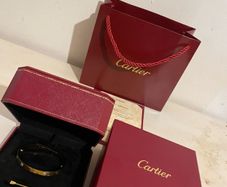 Cartier love bangle bracelet 18k gold